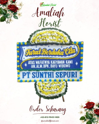 Papan Bunga Duka di Cicadas