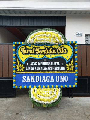 Papan Bunga Duka di Cicadas